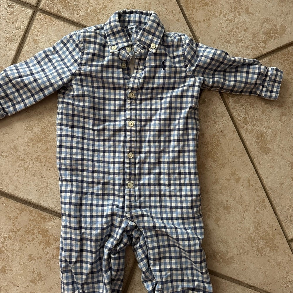 Polo Ralph Lauren Kids Plaid One Piece